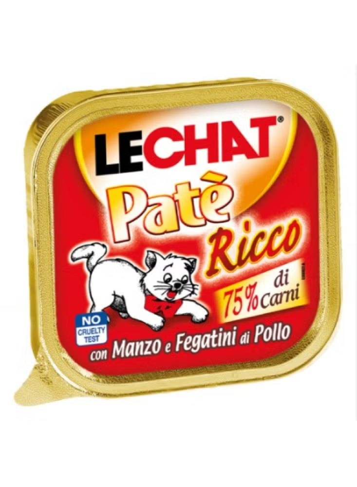 Leishat Mungi Wet Cat Food with Beef and Chicken Liver 100g